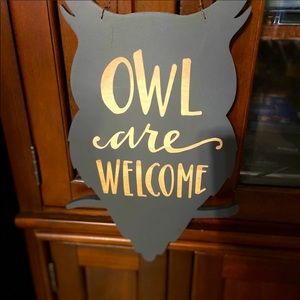 Owl Welcome Door Ornament